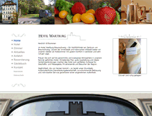 Tablet Screenshot of hotelwartburg.de